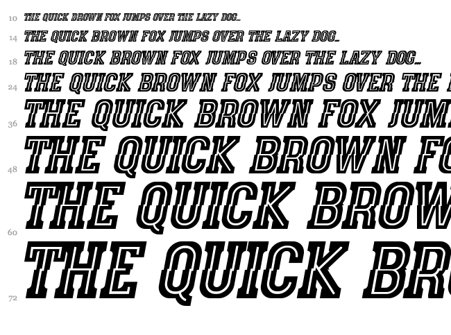 Speedhunter Line font waterfall